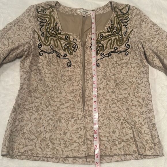 Coldwater Creek Beaded Jacket Blazer 10 - Picture 9 of 11